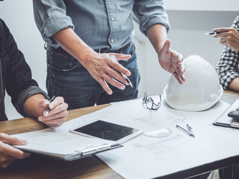 Architecture Engineer Teamwork Meeting